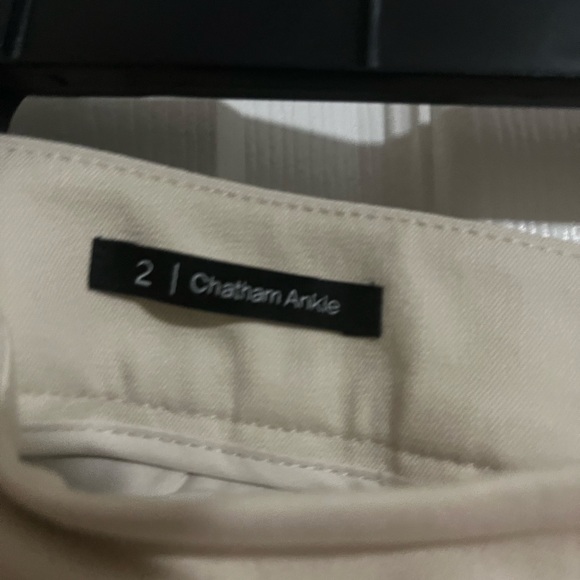 Talbots Chatham Ankle Pants size 2 cream - Picture 4 of 8